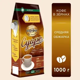 Кофе Московская кофейня на Паяхъ Суаре 1 кг. в зёрнах