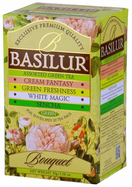 Чай Basilur Букет "Ассорти" 25 пак. зелён.
