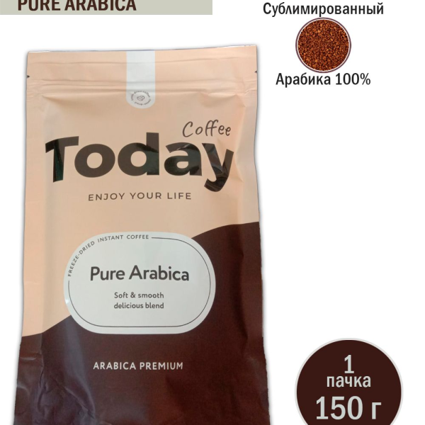 Кофе TODAY 150гр. раств. субл. м/у