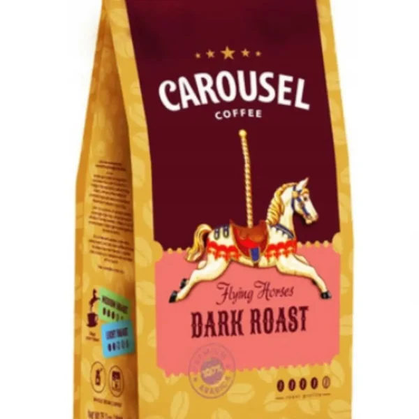 Кофе в зернах CAROUSEL Flying Horses Dark ROAST в зёрнах 1 кг.