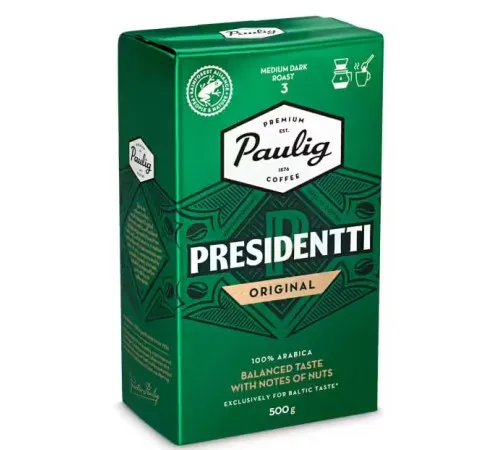 Кофе Paulig Presidentti мол. вак/уп. 500 гр.