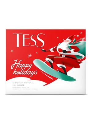 Чай Tess Happy Holidays эксклюзивная коллекция ассорти, 48 пак.